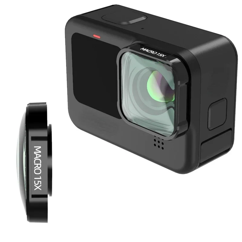 Gopro Action Camera Hero 12 Black - Filtro de lente Macro 15X HD