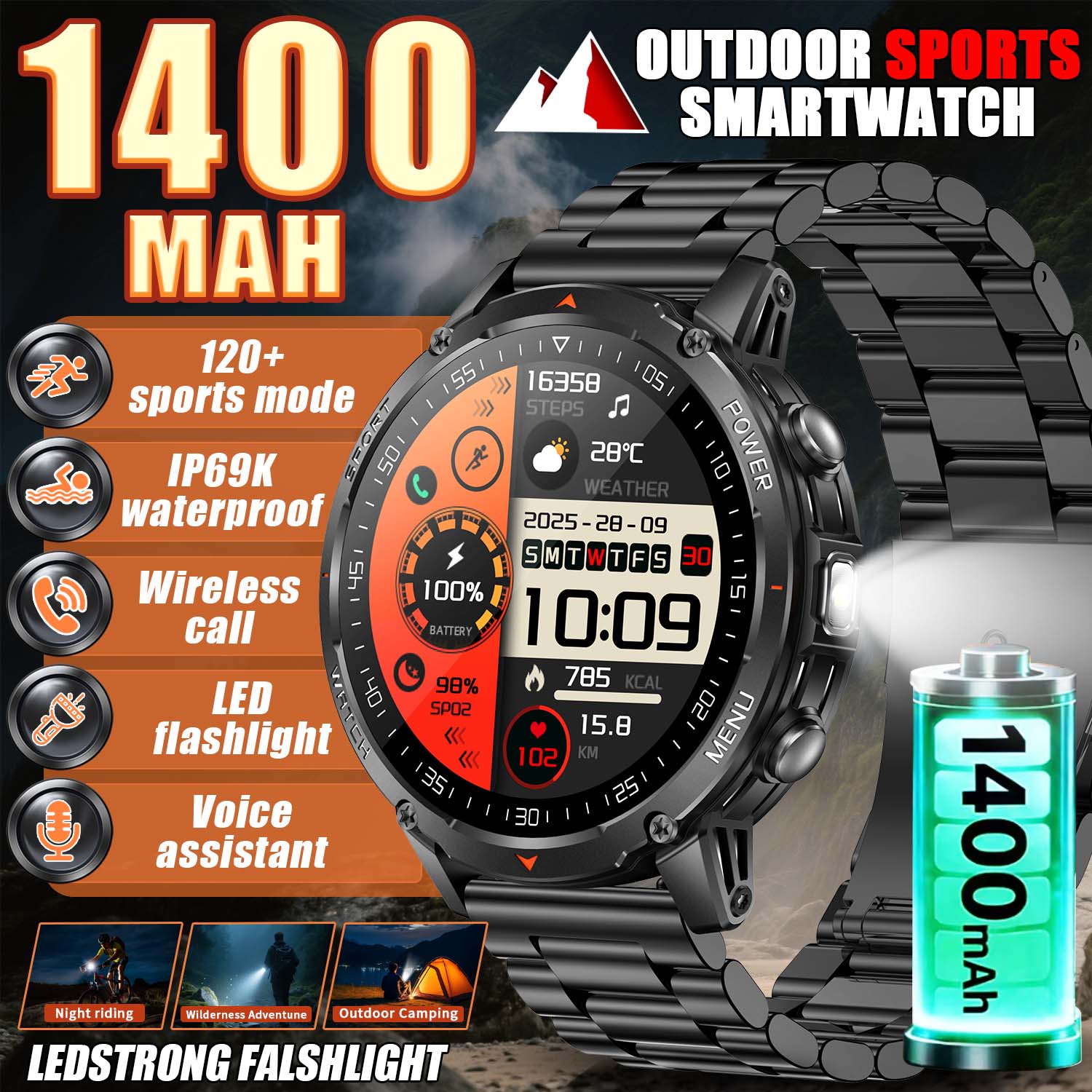 Photography Quiz - Novo Smartwatch Militar 2026 para Homens