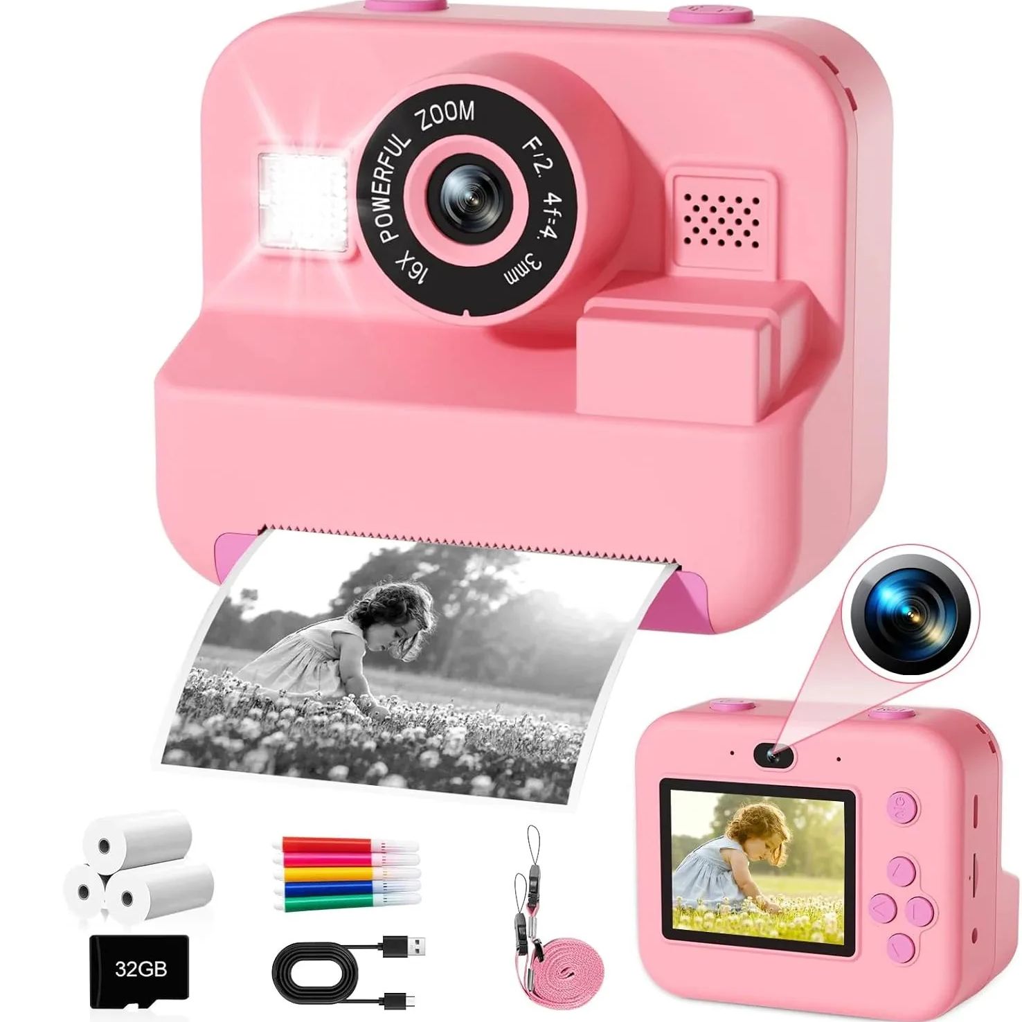 Photography Close Up - Newinstant impressão câmera com 32g cartão