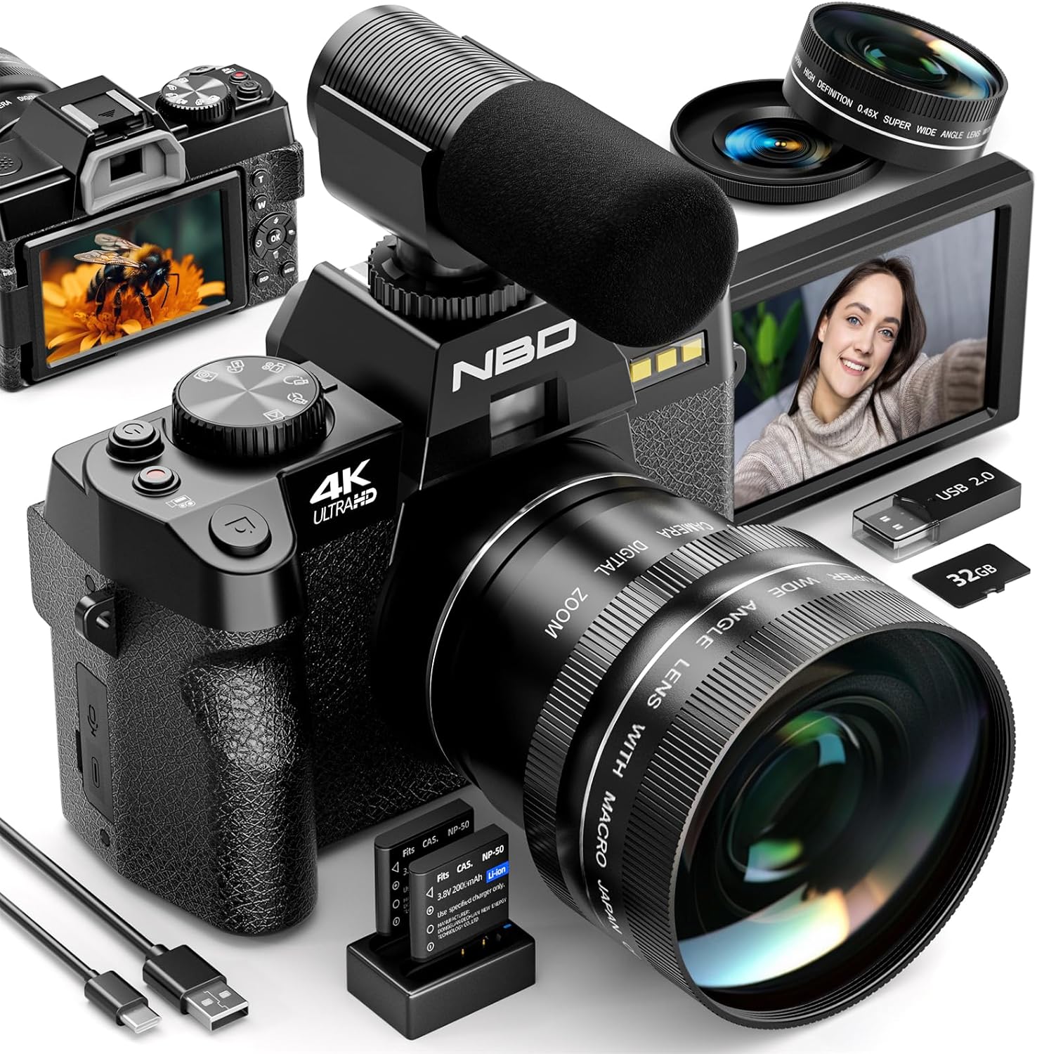 Photography Nature Images - Câmeras digitais NBD 4K para fotografia,