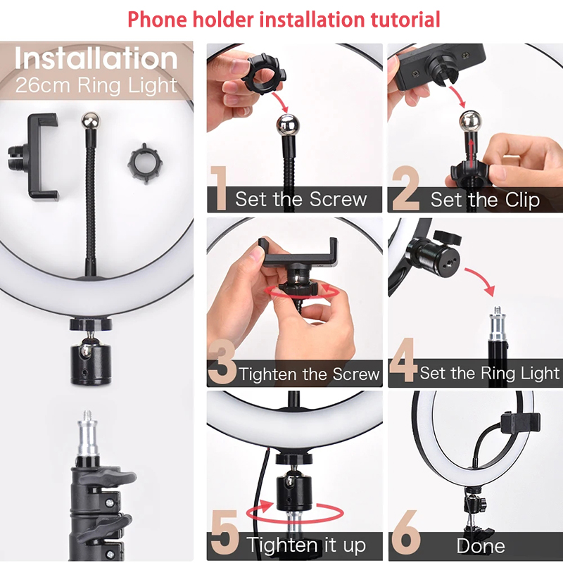 Luz de Anel LED para Selfie 16 - Photography Darkroom avaliação e preço