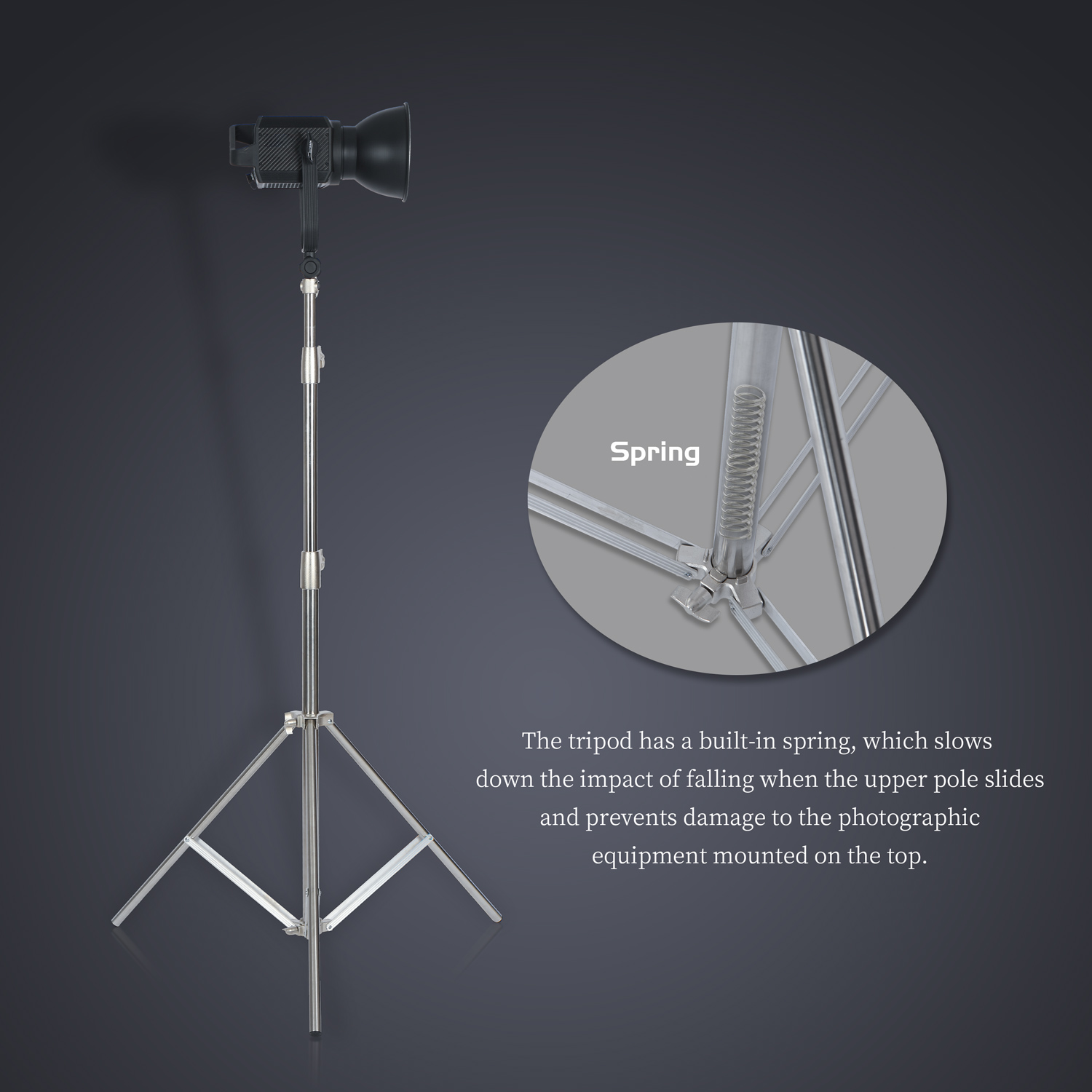 Sh 2.8m suporte de luz de aço  - Photography Darkroom avaliação e preço