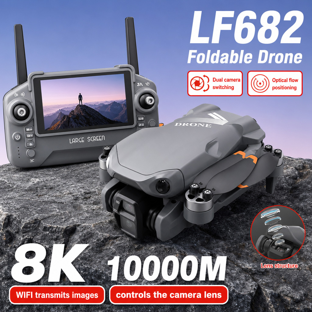 Drone Aéreo LF682 com Câmeras  - Photography Grid avaliação e preço