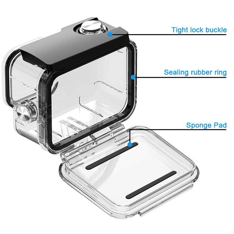 Capa à prova d'água de 60m par - Gopro Action Camera Hero 12 Black avaliação e preço