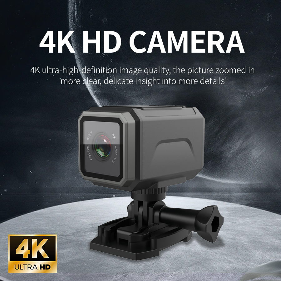Câmera de ação 4K EIS 125 °    - Photography Date avaliação e preço
