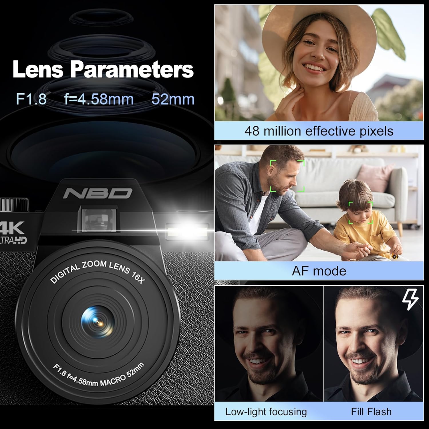 Câmeras digitais NBD 4K para f - Photography Nature Images avaliação e preço